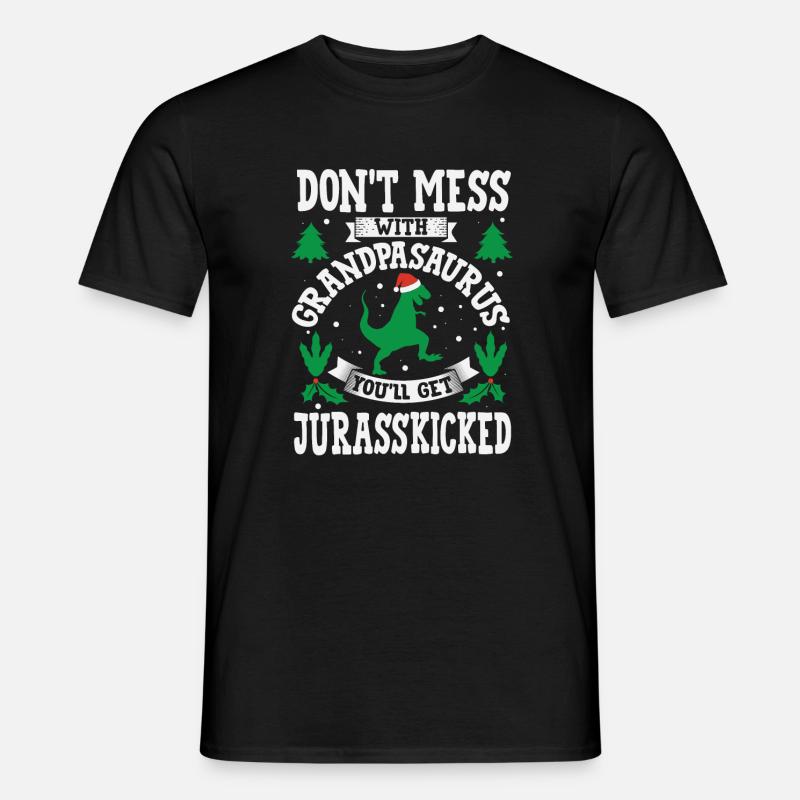 IsoisäSaurus Jurasskicked Isoisä Saurus Nana - T-shirt herr - svart