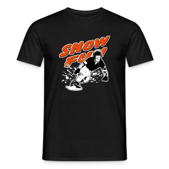 Snowboarder - Snowboarding - Snowboarding - Men's T-Shirt - black - Front - AI Model Male 178 light (178cm)
