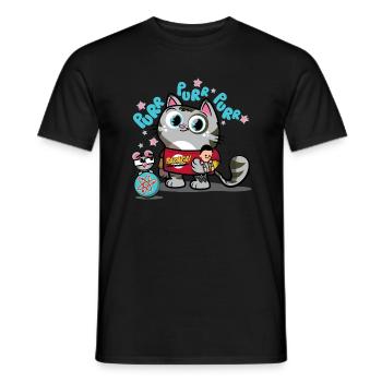 the Big Bang Theory Softy Kitty - Men's T-Shirt - black - Front - AI Model Male 178 light (178cm)