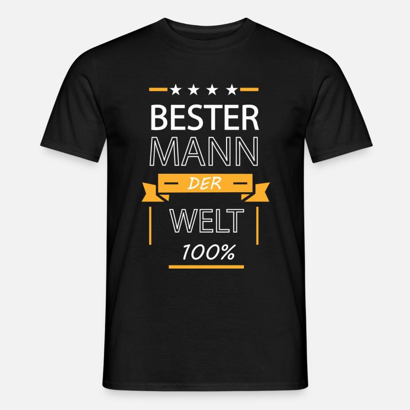 Bester Mann der Welt - Männer T-Shirt - Schwarz