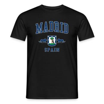 Madrid - T-shirt homme - noir - Devant - AI Model Male 178 light (178cm)