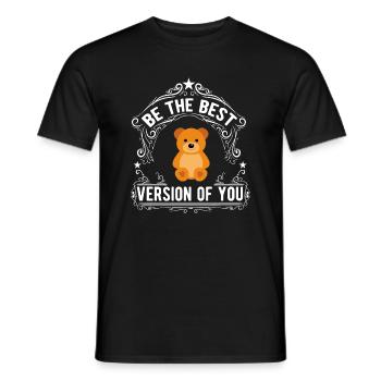 Teddy - Teddy Bear Stuffed Toy Gift Idea Gift - Men's T-Shirt - black - Front - AI Model Male 178 light (178cm)