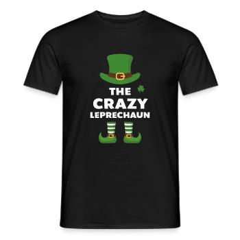 Le Crazy Leprechaun - T-shirt homme - noir - Devant - AI Model Male 178 light (178cm)