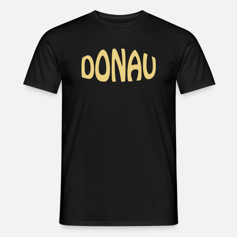 DONAU - Männer T-Shirt - Schwarz