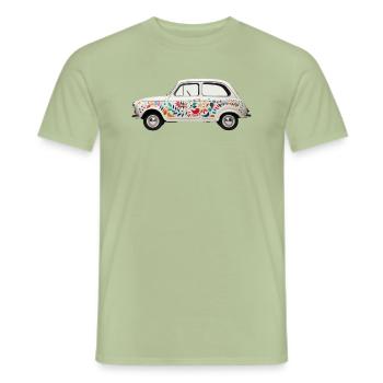Oldtimer - Männer T-Shirt - Sage - Vorne - AI Model Male 178 light (178cm)