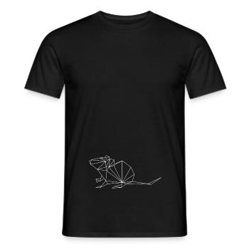 Hipster Maus Natur Geschenkidee - Männer T-Shirt - Schwarz - Vorne - AI Model Male 178 light (178cm)
