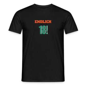 Geburtstag Geschenk zum 18. Geburtstag - Männer T-Shirt - Schwarz - Vorne - AI Model Male 178 light (178cm)