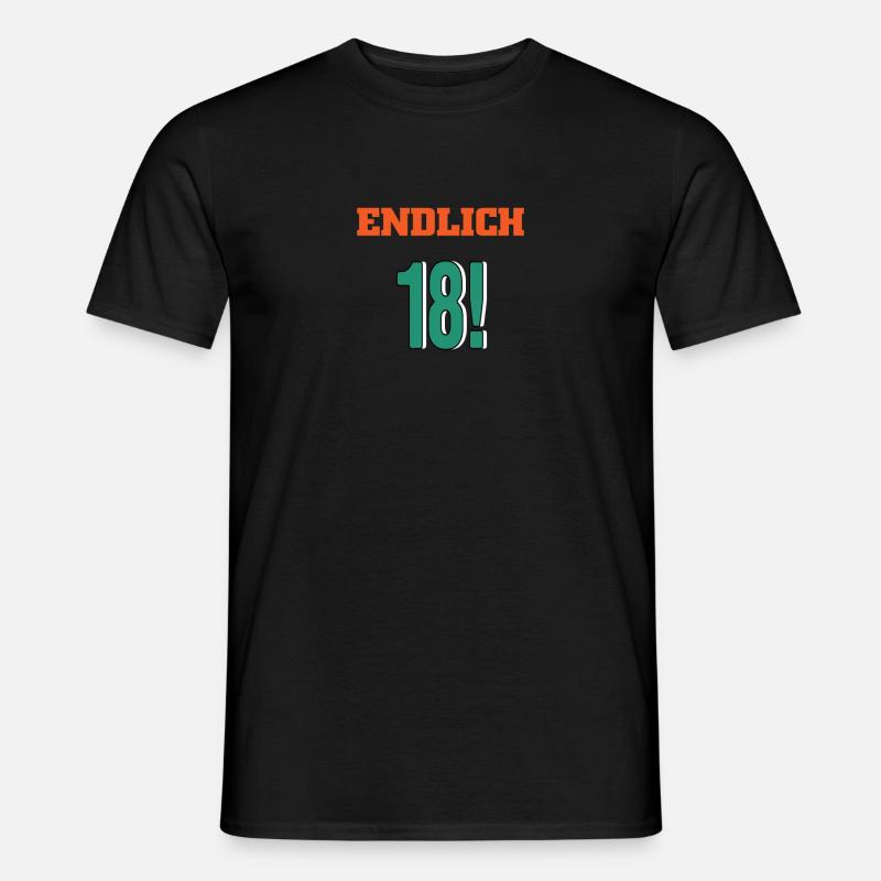 Geburtstag Geschenk zum 18. Geburtstag - Männer T-Shirt - Schwarz