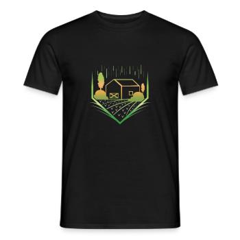 Farm farm - Men's T-Shirt - black - Front - AI Model Male 178 light (178cm)
