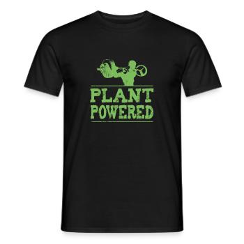 Vegan bodybuilding - Men's T-Shirt - black - Front - AI Model Male 178 light (178cm)
