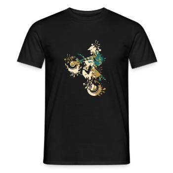Éclaboussure de motocross - T-shirt homme - noir - Devant - AI Model Male 178 light (178cm)