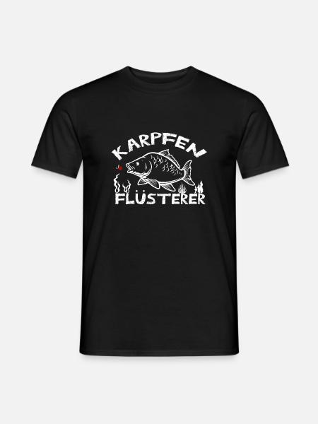 Karpfen Flüsterer - Männer T-Shirt - Schwarz