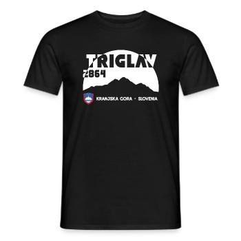 Triglav Mountain Slovenia Slovenia Flag Kranjska Gora - Men's T-Shirt - black - Front - AI Model Male 178 light (178cm)