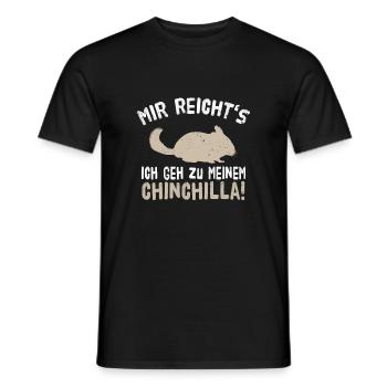 Chinchilla - Männer T-Shirt - Schwarz - Vorne - AI Model Male 178 light (178cm)