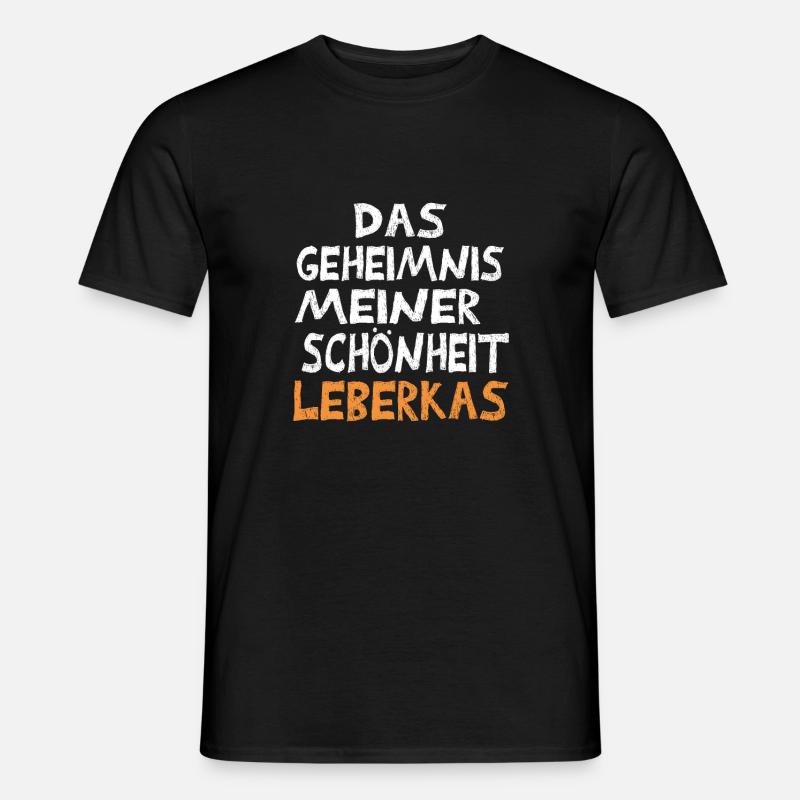 Leberkas - Männer T-Shirt - Schwarz