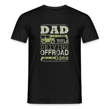 Offroad Dad - Men's T-Shirt - black - Front - AI Model Male 178 light (178cm)