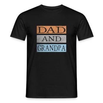 Papa et grand-père - T-shirt homme - noir - Devant - AI Model Male 178 light (178cm)