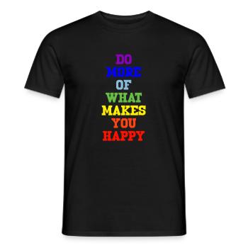 peace regenbogen - Männer T-Shirt - Schwarz - Vorne - AI Model Male 178 light (178cm)