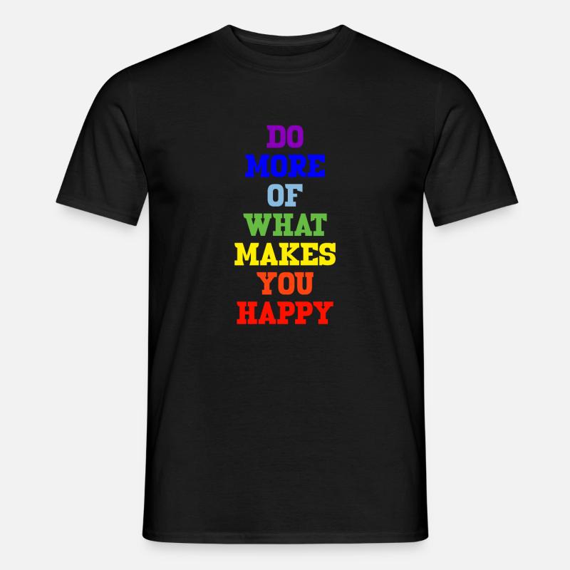 peace regenbogen - Männer T-Shirt - Schwarz