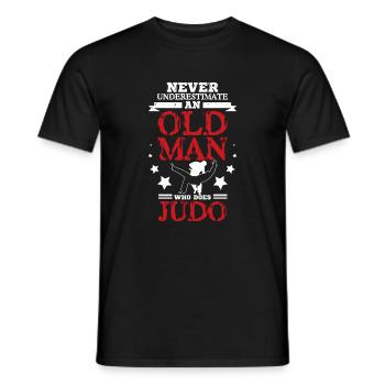 Judo Old man - Männer T-Shirt - Schwarz - Vorne - AI Model Male 178 light (178cm)