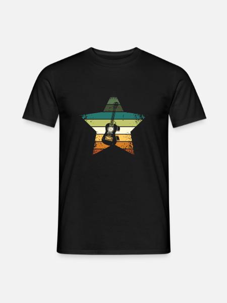 Ukulele Vintage - Männer T-Shirt - Schwarz
