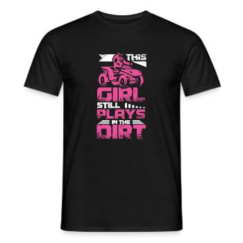 ATV Quad Girl - Männer T-Shirt - Schwarz - Vorne - AI Model Male 178 light (178cm)