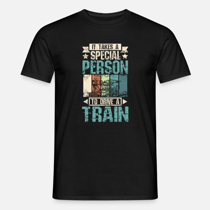 Cool train driver - Männer T-Shirt - Schwarz