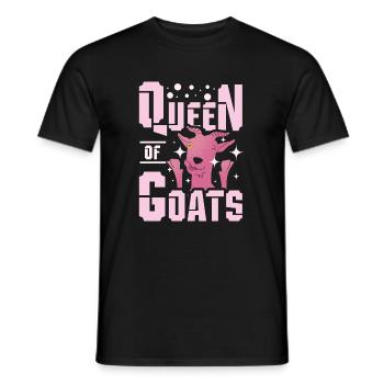 Ziegen Queen - Männer T-Shirt - Schwarz - Vorne - AI Model Male 178 light (178cm)