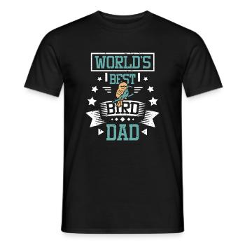 World's best Bird Dad - Männer T-Shirt - Schwarz - Vorne - AI Model Male 178 light (178cm)