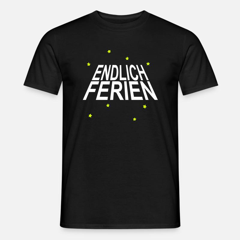 Endlich Ferien! - Männer T-Shirt - Schwarz