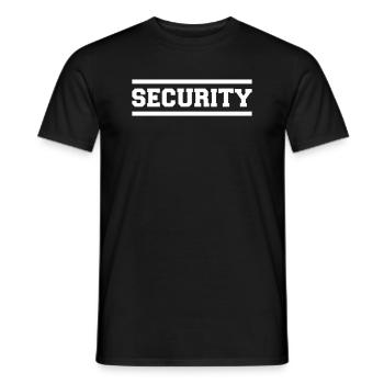Security - T-shirt homme - noir - Devant - AI Model Male 178 light (178cm)