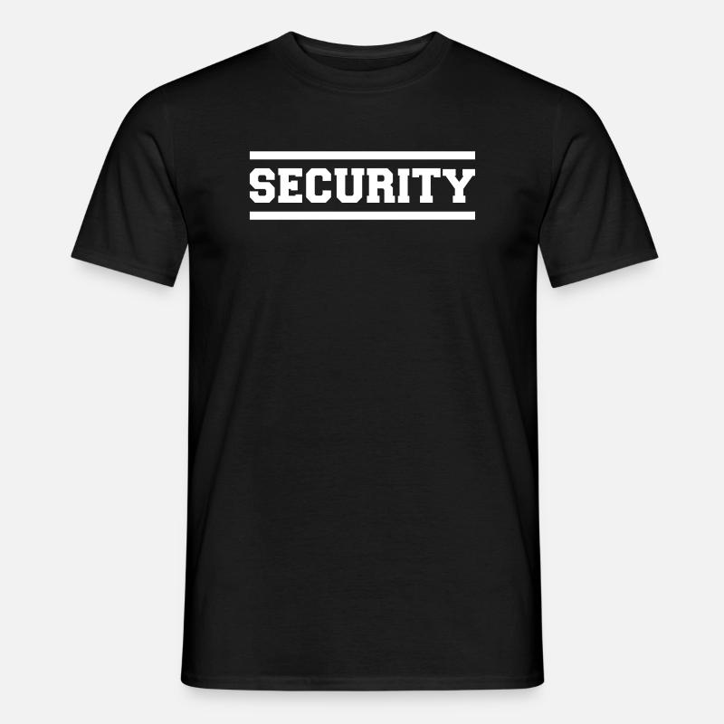 Security - Männer T-Shirt - Schwarz