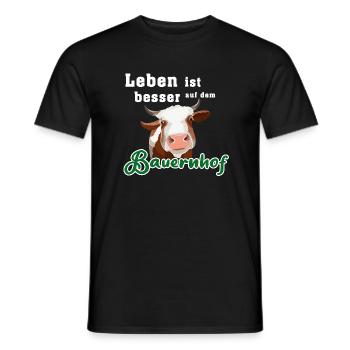 Bauernhof - Männer T-Shirt - Schwarz - Vorne - AI Model Male 178 light (178cm)
