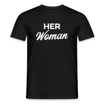 Ihre Frau - Männer T-Shirt - Schwarz - Vorne - AI Model Male 178 light (178cm)