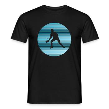 table tennis - Men's T-Shirt - black - Front - AI Model Male 178 light (178cm)