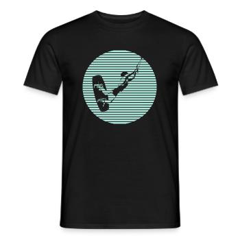 Kiteboarder Kiterin - T-shirt homme - noir - Devant - AI Model Male 178 light (178cm)