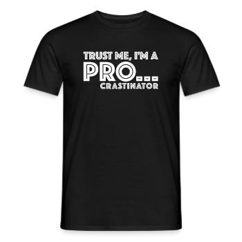 Croyez-moi, je tergiverse | Drôles de dictons - T-shirt homme - noir - Devant - AI Model Male 178 light (178cm)