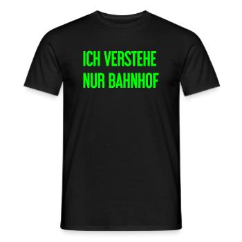 Je ne comprends que la gare - T-shirt homme - noir - Devant - AI Model Male 178 light (178cm)
