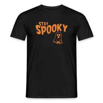 Stay Spooky Halloween Ghost - Men's T-Shirt - black - Front - AI Model Male 178 light (178cm)