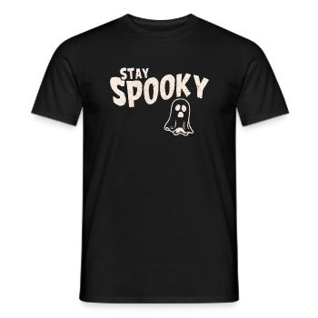 Stay Spooky Halloween Ghost - Men's T-Shirt - black - Front - AI Model Male 178 light (178cm)