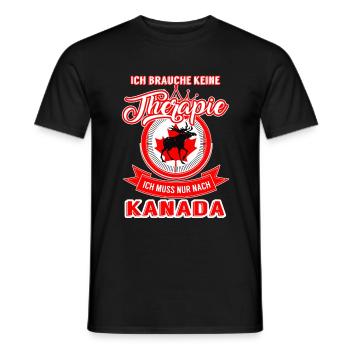 Therapie Kanada - Männer T-Shirt - Schwarz - Vorne - AI Model Male 178 light (178cm)