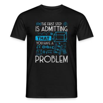 Problèmes, dictons, sarcasmes - T-shirt homme - noir - Devant - AI Model Male 178 light (178cm)