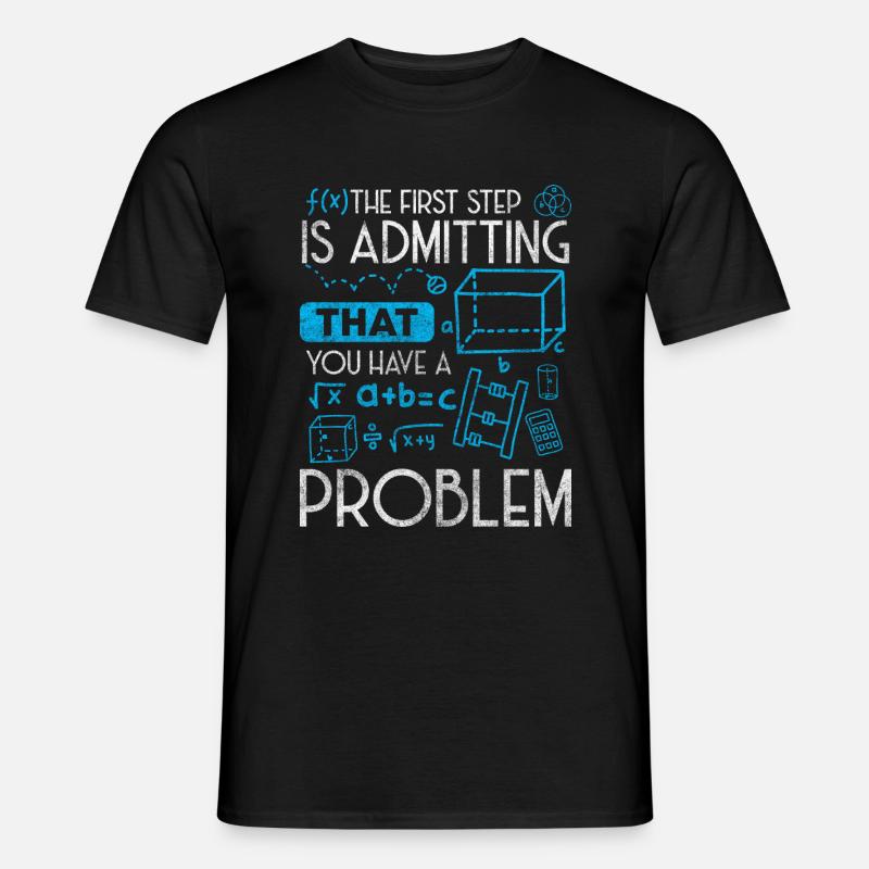 Probleme Sprüche Sarkasmus - Männer T-Shirt - Schwarz