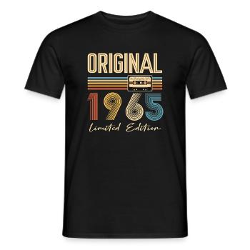 60. Geburtstag 60 Jahre Original 1965 - Männer T-Shirt - Schwarz - Vorne - AI Model Male 178 light (178cm)
