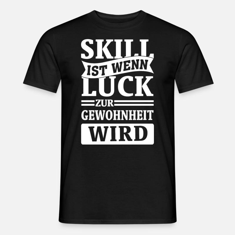 Skill - Männer T-Shirt - Schwarz