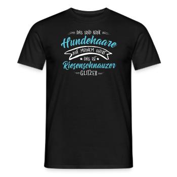 Hund Riesenschnauzer - Männer T-Shirt - Schwarz - Vorne - AI Model Male 178 light (178cm)