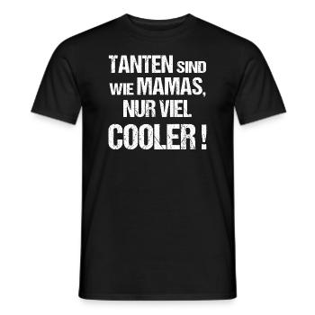Tanten sind wie Mamas nur cooler - Männer T-Shirt - Schwarz - Vorne - AI Model Male 178 light (178cm)