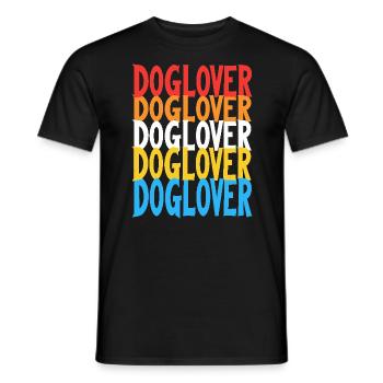 Amoureux des chiens - T-shirt homme - noir - Devant - AI Model Male 178 light (178cm)