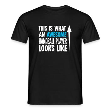 handball - T-shirt homme - noir - Devant - AI Model Male 178 light (178cm)