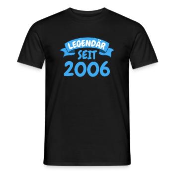 17. Geburtstag Party Geschenk Legendär seit 2006 - Männer T-Shirt - Schwarz - Vorne - AI Model Male 178 light (178cm)
